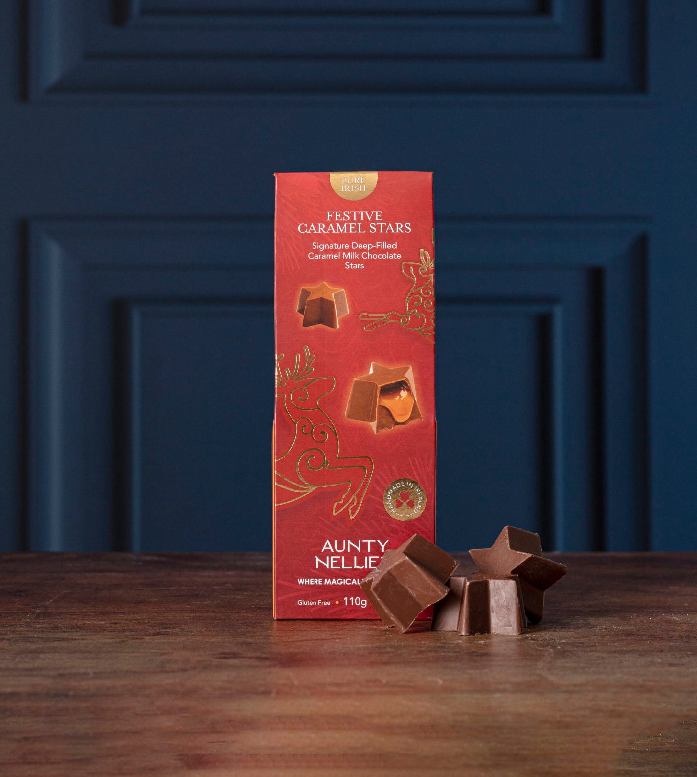 Festive Milk Chocolate Caramel Stars