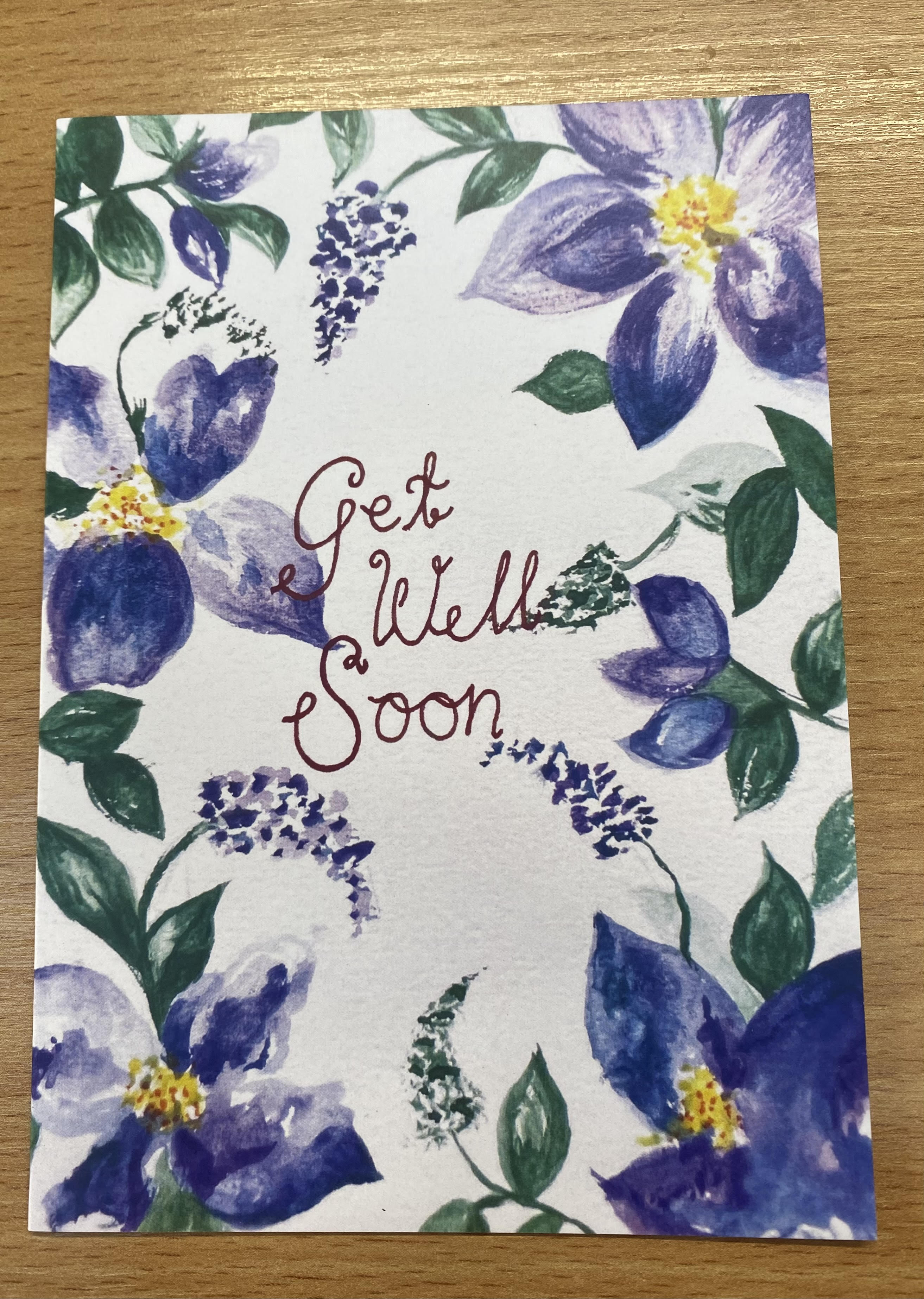 Get Well Soon Personalised Card - Etsy